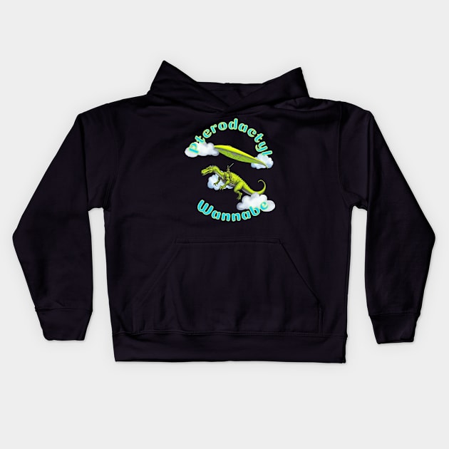 Pterodactyl Wannabe Kids Hoodie by Mugs and threads by Paul